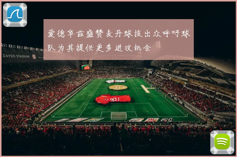 爱德华兹盛赞麦丹球技出众呼吁球队为其提供更多进攻机会
